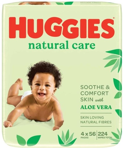 [WPEHFXNXYYUR4KAD] Huggies Natural Care (Pack of 1, 224 Wipes per Pack)