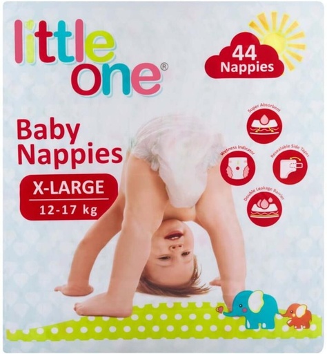 [DIRHFXJBBEN2MPXZ] Little One Baby Nappies Tape Diapers - XL|XXL|XXXL (44 Pieces)