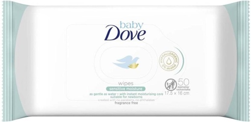 [WPEHFXNXYAFMVGZH] Dove Sensitive moisture (Pack of 12, 50 Wipes per Pack)
