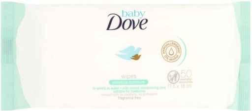 [WPEHFXNXEPZGEQXG] Dove Sensitive moisture (Pack of 1, 50 Wipes per Pack)