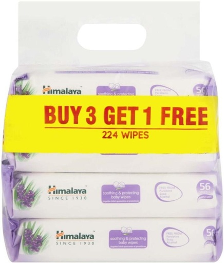 [WPEHFXNX7GT3WPGX] Himalaya Soothing and Protecting (Pack of 6, 224 Wipes per Pack)