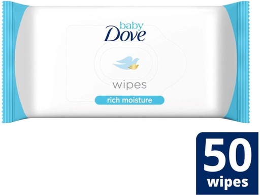 [WPEHFXNXGNKGUHHT] Dove Rich Moisture (Pack of 12, 50 Wipes per Pack)