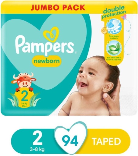 [DIRHFXJ8RTHHZXDE] Pampers Active Jumbo Diapers Tape Diapers - 0 (94 Pieces)