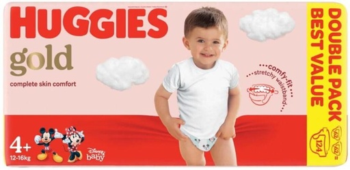 [DIRH9HF7ZKAXP4ZP] Huggies Gold Double Pack Tape Diapers - 0 (108 Pieces)