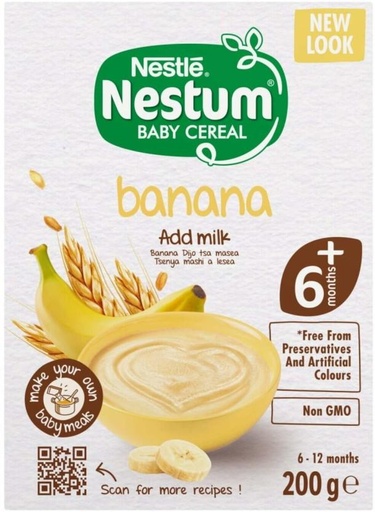 [BCEH7Z2KDVF8DGCX] Nestle Stage 1 Banana Cereal (200 g, 6+ Months)