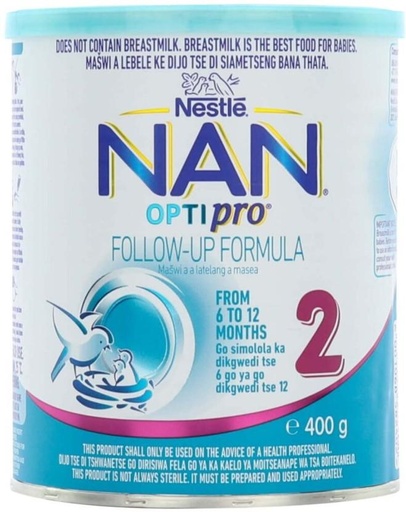 [INFH4UFTUCYACWB2] Nestle Nan Optipro Follow (6 x 400 g, 6-12 Months)