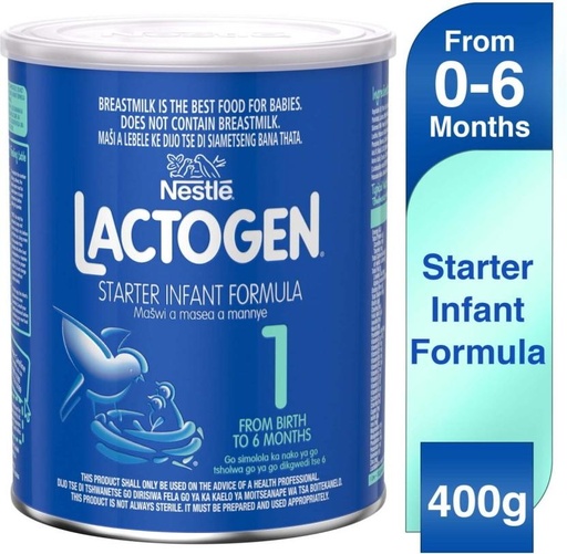 [INFH4UFTKZZNGDRV] Nestle Lactogen Starter Infant Formula 1 (6 x 400 g, 0-6 Months)