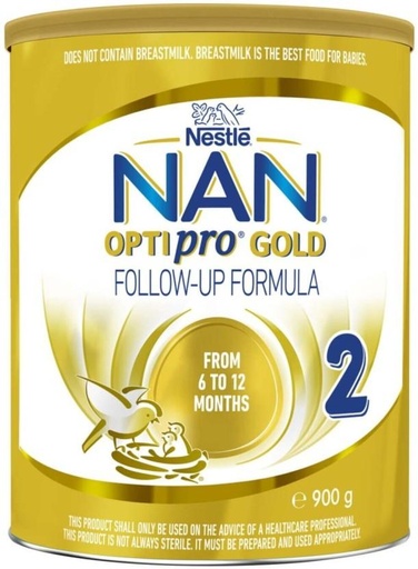 [INFH2YW6DPBDGGGG] Nestle Nan Optipro Gold Follow-Up Formula 2 (900 g, 6-12 Months)
