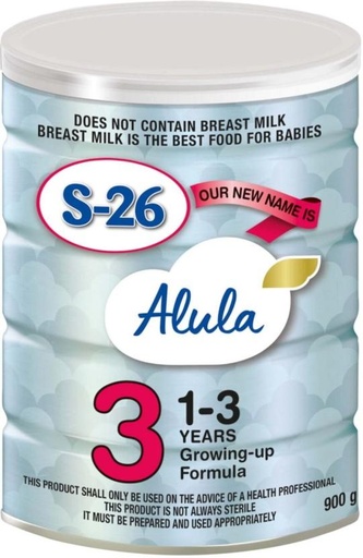 [INFHFSWTHVRMY7H4] Alula S-26 3 Growing-Up Formula (6 x 900 g, 12-36 Months)