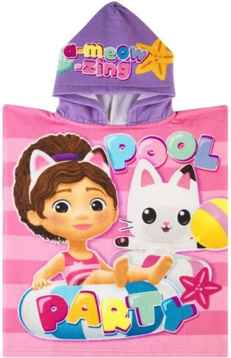 [BTWH7JW9DGKGCNAF] Character Gabbys Dollhouse Cotton Bath, Beach Towel (Multicolour, 115 cm x 50 cm)