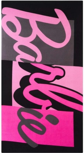 [BTWH7JW9N4VAUEAD] Character Barbie Cotton Bath, Beach Towel (Black, Pink, 130 cm x 70 cm)
