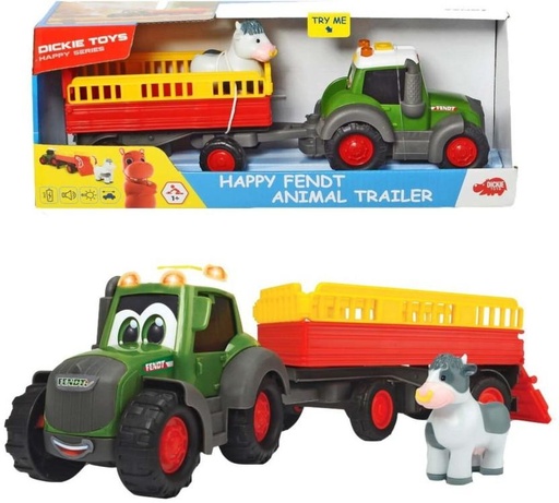 [VPAH5HR4RR64UQGP] DICKIE Happy Fendt Animal Trailer (Pack of: 1)