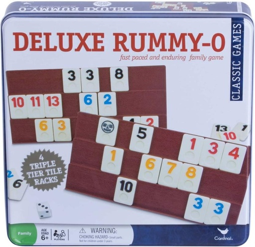 [BGEHFZV9FHTJ2YFH] Deluxe Rummy-O Rummy Gaming In Tin Strategy & War Games Board Game