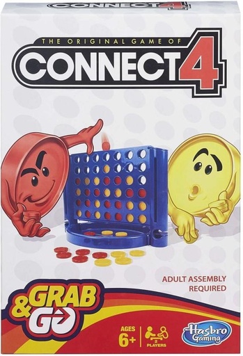 [BGEHFZV9MKXHUUP5] Hasbro Connect 4 Grab & Go Game Strategy & War Games Board Game