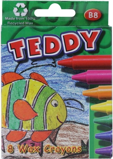 [CRYH29ZYTHHSXJSK] Teddy B Crayons Wax Crayons (Set of 8)