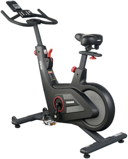 [CEBH2CZ8NQZVQ5RA] Trojan Spin 1400 Spinning Indoor Cycles Cardio Exercise Bike (Black, Grey)