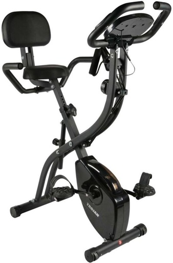 [CEBH7TZVTYHY8FCY] Trojan X Recumbent Stationary Cardio Exercise Bike (Black, Grey)
