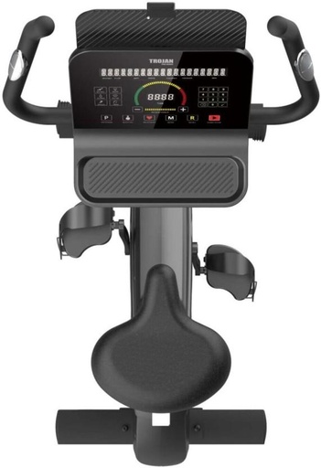 [CEBH7TZVJWSASHEF] Trojan Pro Series Recumbent Stationary Cardio Exercise Bike (Black, Grey)