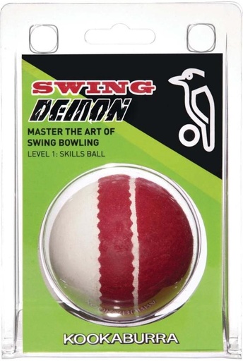 [BLLHFZU32SU3MQCD] Kookaburra Swing Demon Cricket Ball Cricket Tennis Ball (Pack of 1, Multicolor)
