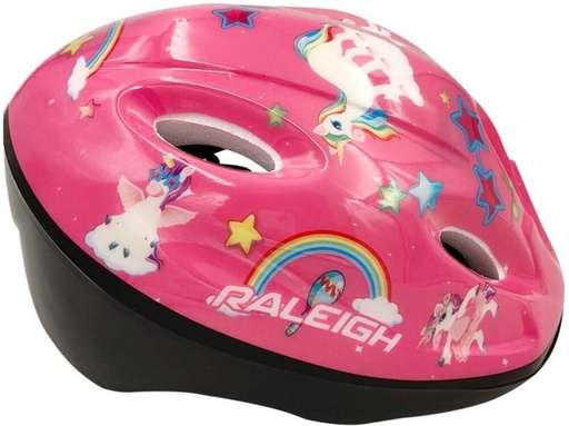 [HLMH227EZ6YKM5DZ] Raleigh Unicorn Helmet Cycling Open Face Helmet (Pink)