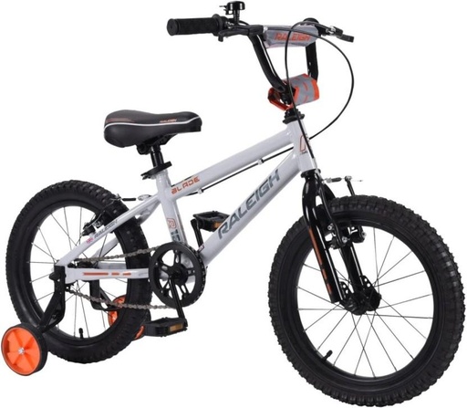 [CYCHE5KHFRT4ZNBN] Raleigh Blade BMX 16 inch (Single Speed, White, Blue)