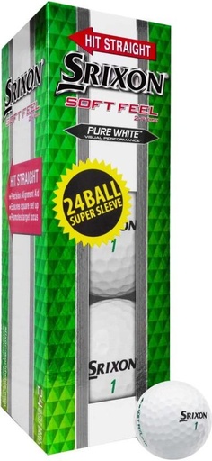 [BLLHFZU3XCCXNXFA] Srixon Soft Feel Supersleeve Golf Balls Golf Ball (Pack of 1, White)