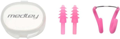 [ENPH28V34WTRZ6ZE] Medley Nose and Ear Plug Combo Ear Plug & Nose Clip (Pink)