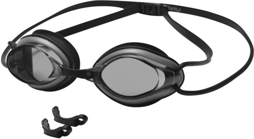 [GGSH27MZ9QJVKH9S] Medley Adult Gala Goggle Swimming Goggles (Black, Grey)