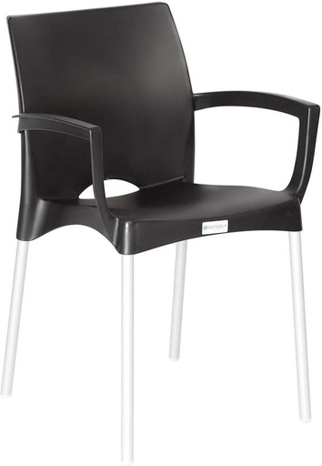 [OCHH29S66CQMMVQ3] Contour Alexis Plastic Stackable Chair (Black, 1, Pre-assembled)