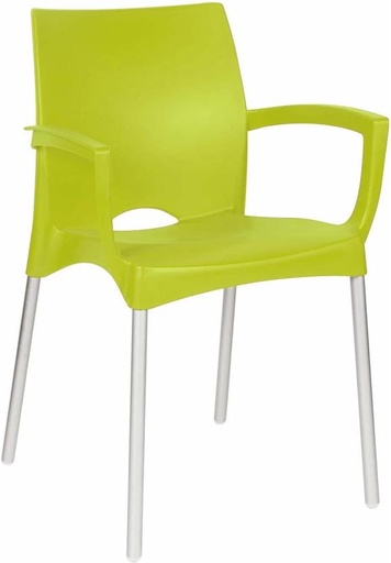 [OCHH29S6DMJZYSB7] Contour Alexis Plastic Stackable Chair (Olive, 1, Pre-assembled)