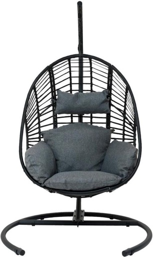 [LCEH7SPYEEQUPEQ2] Terrace Leisure Dune hanging pod Steel Small Swing (Grey, DIY(Do-It-Yourself))