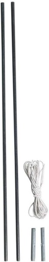 [TPOH5TGNJ7GR4ZU8] Camp Master Carbon Fiber Tent Pole (Pack of 1 x 2 pieces)