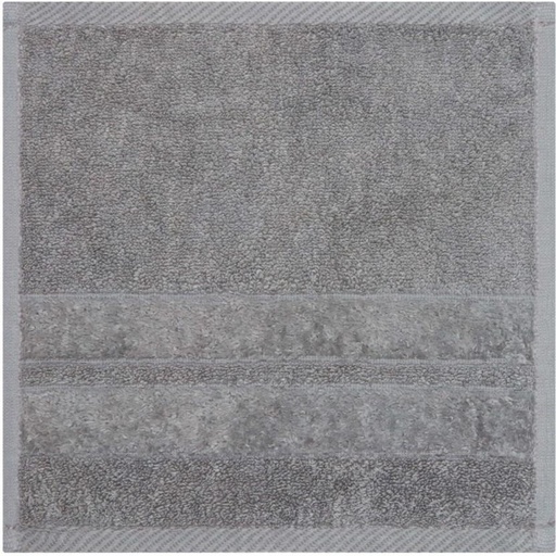 [BTWH4U4ABP6RYD2V] Glodina Zero Twist Face Cloth Cotton Face Towel (Grey, 30 cm x 30 cm)