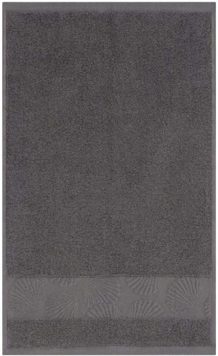 [BTWHD2JHPEWTAAZG] Home Living Cove Zero Twist Guest Towel Cotton Bath Towel (Slate Grey, 150 mm x 280 mm)
