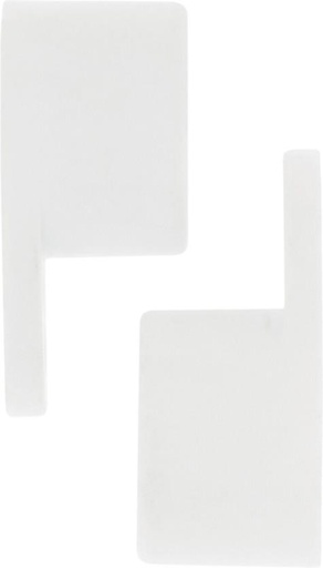 [CUAH27QFX5EBZG25] Rufflette White Rod Rail Bracket (10 cm x 5 cm) (Pack of 1)