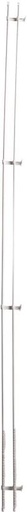 [CUAH4U24HWPHMAPK] Rufflette White Rod Rail Bracket (300 cm x 11 cm) (Pack of 1)