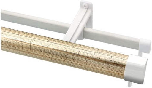 [CUAH4UFCVX3ZSNH9] Rufflette Brown Curtain Rods (300 cm x 6 cm) (Pack of 1)