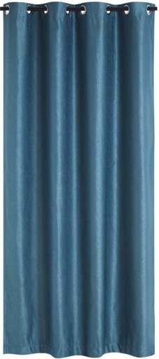 [CRTH7JZX5RUGMZZD] Classic Collection 140 cm (5 ft) Polyester Blackout Window Curtain (Plain, Blue)