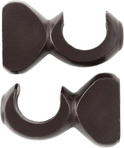 [CUAH4U24ZKA2ZNSD] Rufflette Brown Rod Rail Bracket (15 cm x 4 cm) (Pack of 1)