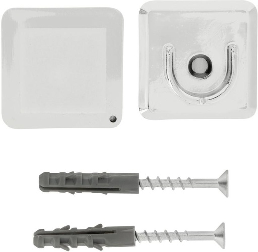 [CUAH4UFCVCMGBKTZ] Rufflette Silver Curtain Rods (10 cm x 2 cm) (Pack of 1)