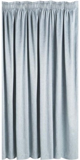 [CRTH7JZXWZBHDDUD] Classic Collection 230 cm (8 ft) Jacquard Blackout Door Curtain (Plain, Blue)
