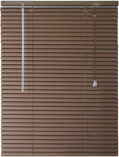 [BLSH4VY2ZRAAYZQU] Finishing Touches Cord Drawn Venetian Blind (Wood, In Window)