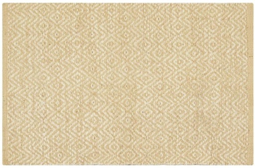 [CRGH2YYBSRNHF2EC] Home Living Jute Rectangle Shape Carpet (90 cm x 60 cm, Beige)