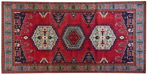 [CRGH2YYBUEMZZZAP] Home Living Cotton Rectangle Shape Carpet (45 cm x 30 cm, Multicolour)