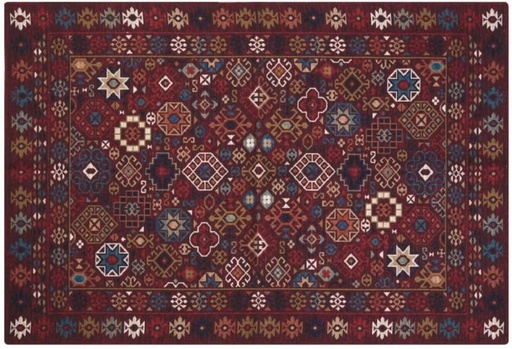 [CRGH2YYBGDMGXJAA] Home Living Cotton Rectangle Shape Carpet (45 cm x 30 cm, Multicolour)