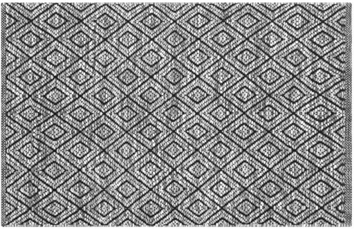 [CRGH2YYBCRZVRRPF] Home Living Cotton Rectangle Shape Carpet (60 cm x 45 cm, Multicolour)