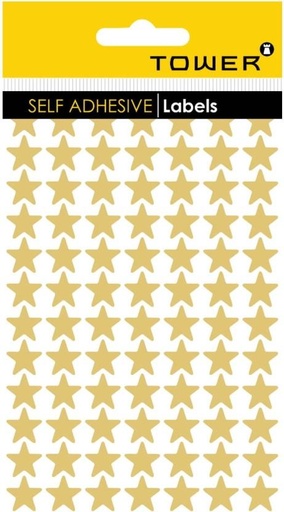 [STIH6YRVCSYTGFME] Tower 0.25 m Stars Gold Stickers Glow in the Dark Sticker (Pack of 1)