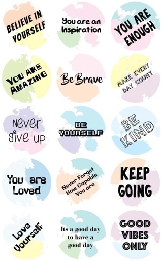 [STIH25B5BFHTCEHD] Tower 0.203 m Motivation Stickers Non-reusable Sticker (Pack of 1)