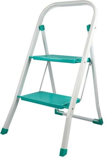 [STLH257HZWT2KHHG] Home Quip 3 Step Household Ladder Aluminium Ladder (With Platform, Hand Rail)