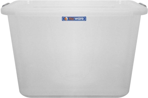 [STBH4V7BXBYRNGZX] Store 'N Stak 150 l | Storage Container with Lock Lid Storage Box (Clear)